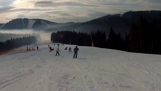 Лыжи Буковель Трасса 14А смотреть онлайн