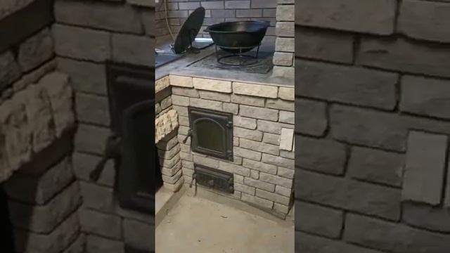 комплекс барбекю угловой