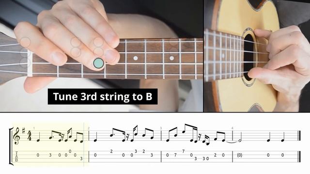 Crazy Frog - Axel F on Ukulele (LESSON 4) смотреть онлайн