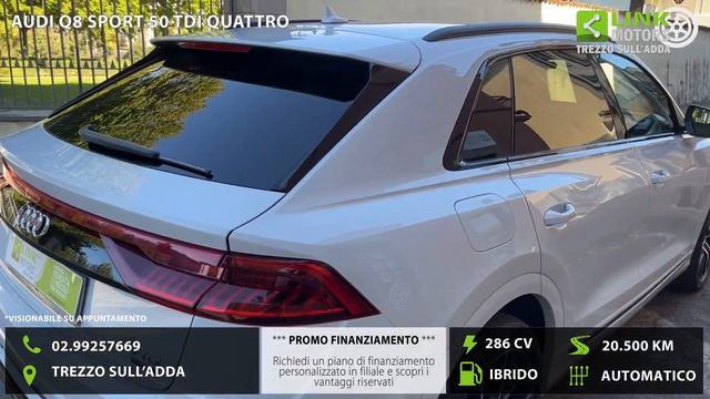 AUDI Q8 SPORT 50 TDI TIPTRONIC QUATTRO CON SOLI 20.500 KM смотреть онлайн