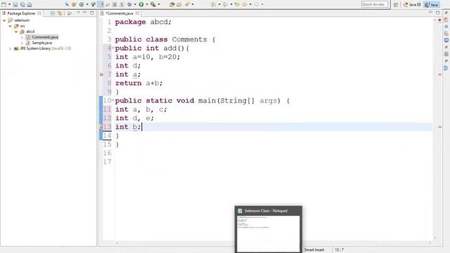 Selenium 8 - Java Variables смотреть онлайн