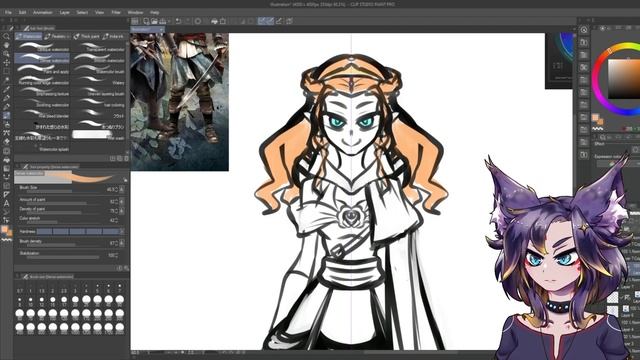 КАК создать персонажа для витубинга?? [Speedpaint] #ruvtuber #втубер #ехидная смотреть онлайн
