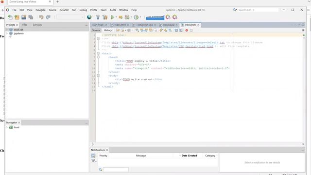 Develop JSP Using NetBeans 16 Ant Project смотреть онлайн