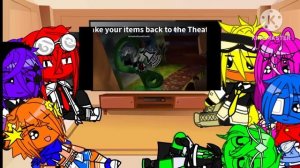 ||Rainbow friends react to funny moments|| Gacha club||