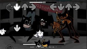 FNF Cartoon Cat vs Ink Demon (Reruns But CC And Ink Bendy Sings It? ?)