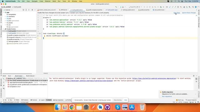 The 'kotlin-android-extensions' Gradle plugin is no longer supported. Error Solution. смотреть онлайн