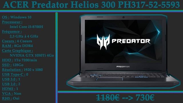 ACER Predator Helios 300 PH317 52 5593