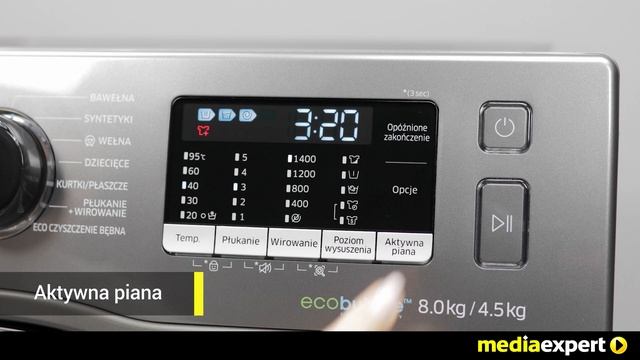 Pralko-suszarka SAMSUNG WD80K5A10OX смотреть онлайн