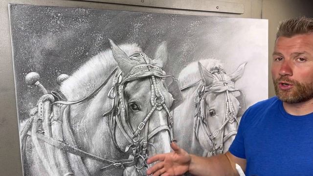 The Most Difficult Charcoal Drawing I've Ever Done! смотреть онлайн