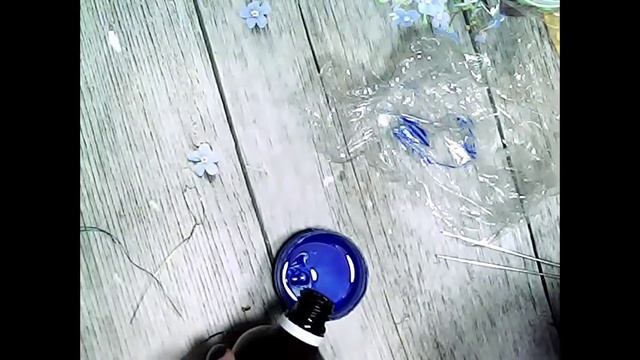 Ромашки из лент и васильки из витрали: МК