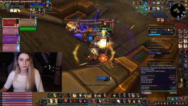 +20 AD - Holy Paladin - Mythic AD +20 - WoW Season 4 BFA смотреть онлайн