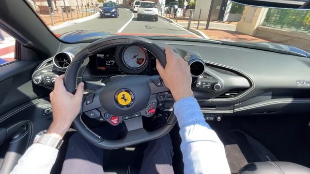 FERRARI F8 SPIDER POV Driving Around MONACO & La Tourbie смотреть онлайн