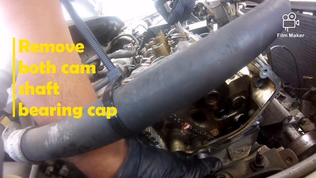 Nissan 2.L Engine cylinder Head remove смотреть онлайн