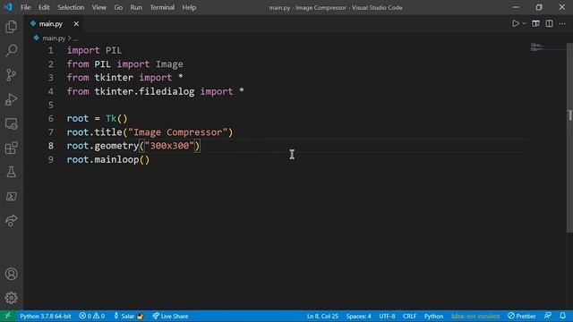 تصغير حجم الصور باستخدام بايثون | Image Compressor Python смотреть онлайн