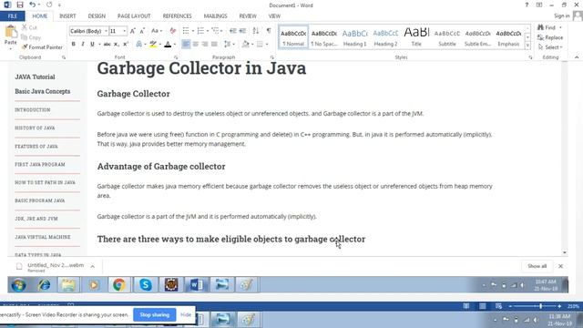 Garbage collection (collector) in Java (Hindi) | gc() methods in Java | finalize() methods | #1 смотреть онлайн