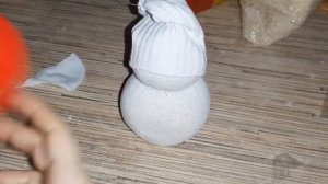 Новогодний СНЕГОВИК из носка за 10 минут. Новогодние игрушки своими руками  DIY  Christmas snowman