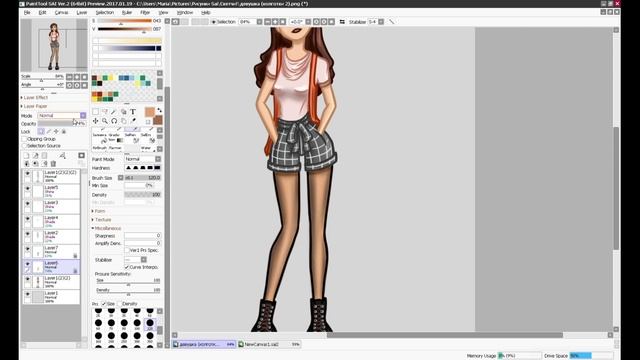 КАК НАРИСОВАТЬ КОЛГОТКИ? Speedpaint + объяснения!✨ Рисуем в SAI? смотреть онлайн