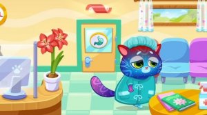 Мультик детская история как Арина попала в игру к котику Бубу и стала доктором | Bubbu заболел