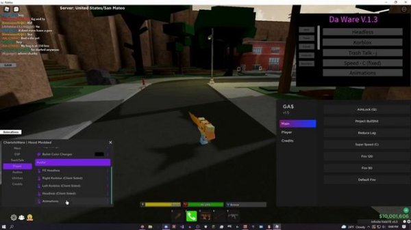 [UPDATED] ROBLOX | Hood Modded Script Hack GUI | Aim Lock | Kill Players + Speed | *PASTEBIN 2022*