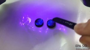 Серьги «Космос» из эпоксидной смолы и картона