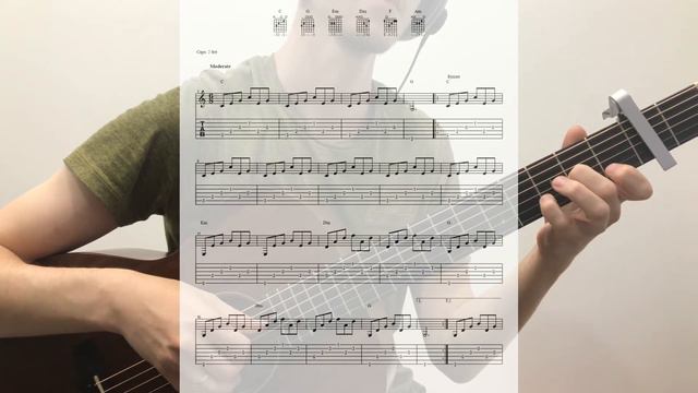 Сплин - Я был влюблен в Вас | guitar cover + tab | Дмитрий Моторин смотреть онлайн