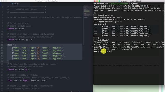 Modules and the import statement in Python смотреть онлайн