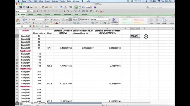 How to Calculate Standard Deviation and Standard Error, and Add Error Bars in Graphs Using Excel смотреть онлайн
