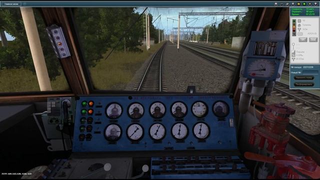 Мультиплеер Trainz 2012. Элекровоз ВЛ80С-2218 с грузовым составом смотреть онлайн