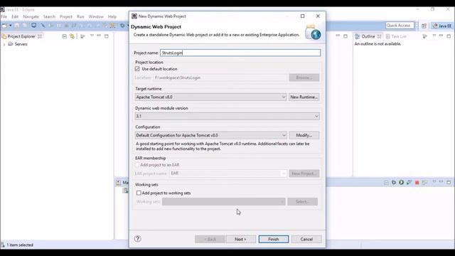 Java Struts2 Tutorial - 1 : Setting Up Development Environment смотреть онлайн