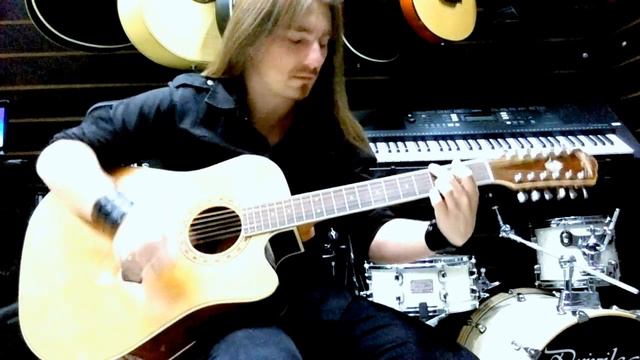 Violão Washburn 12 cordas. (Bon Jovi - Wanted dead or alive) смотреть онлайн
