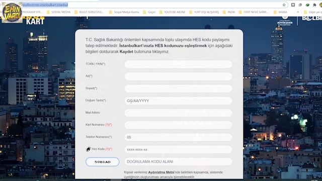 İstanbul Kart AKBİL HES KODU Ekleme Nasıl Yüklenir
