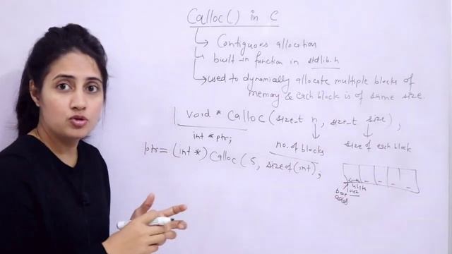 C_134 Dynamic Memory Allocation using calloc() | C Language Tutorials смотреть онлайн