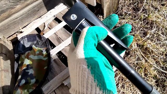 Про лопату в ладошку. Китайская складная лопатка за 500руб. Маленькая карманная лопата с АлиЭкспрес смотреть онлайн