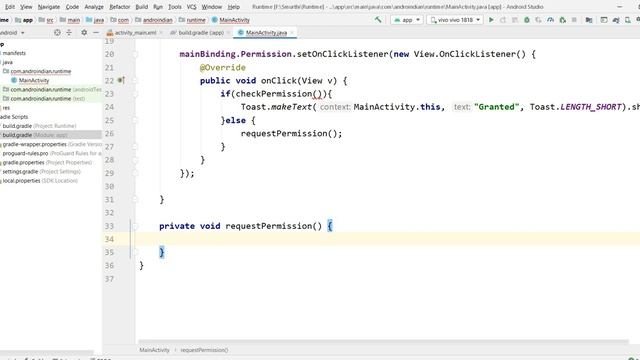 Part1: Runtime Permissions in Android Using Java |AndroIndian смотреть онлайн