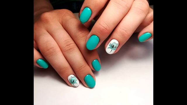 Дизайн ногтей в бирюзовом цвете ? ИДЕИ МАНИКЮРА ? ДИЗАЙН НОГТЕЙ ??? смотреть онлайн