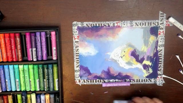 OIL PASTELS REVIEW - Mungyo Gallery Artists set of 48...drawing clouds смотреть онлайн