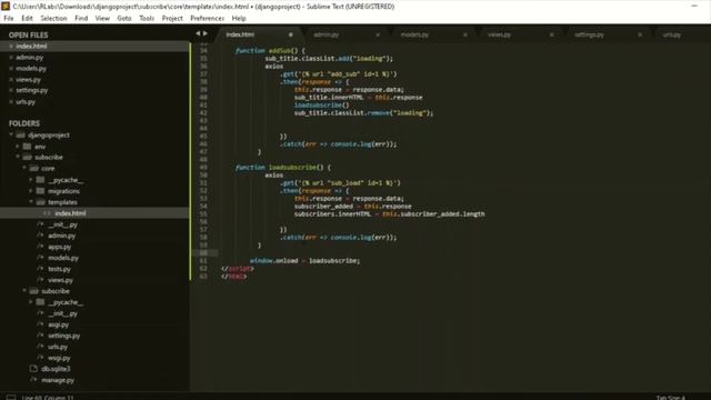 Create a YouTube subscribe button with Django смотреть онлайн