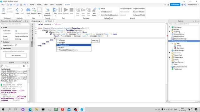 [Roblox studio] Как сделать чат команду в роблокс-студио? смотреть онлайн