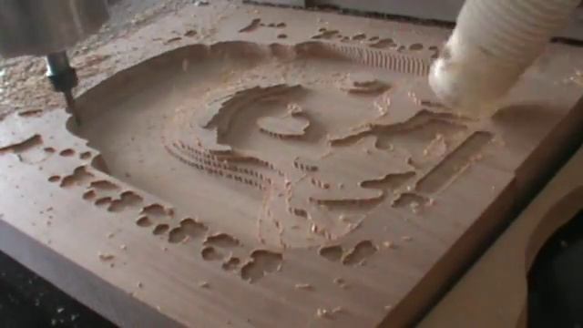 Фрезеровка иконы из дерева от Чпу Моделист. 3Д обработка дерева на чпу станке. смотреть онлайн