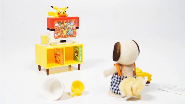 Re-ment Pikachu Room Pokemon Stop motion review candy toy смотреть онлайн