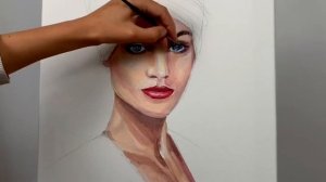 The АРТ с Александрой Али | ПОРТРЕТ АКРИЛОМ НА ХОЛСТЕ | Женский портрет | Painting TIMELAPSE Картин