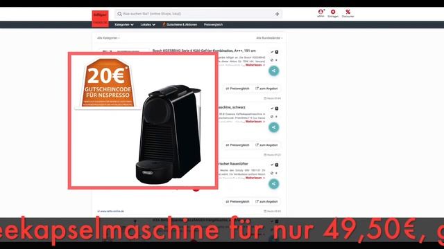 Schnäppchen/Billiger des Tages 25.2.19 - DeLonghi EN 85.B Essenza Kaffeekapselmaschine смотреть онлайн