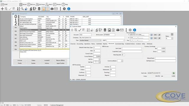 403 Customer Detail - Advanced Tab, eCommerce Access and EDI Processing- StreamV ERP CRM Software смотреть онлайн