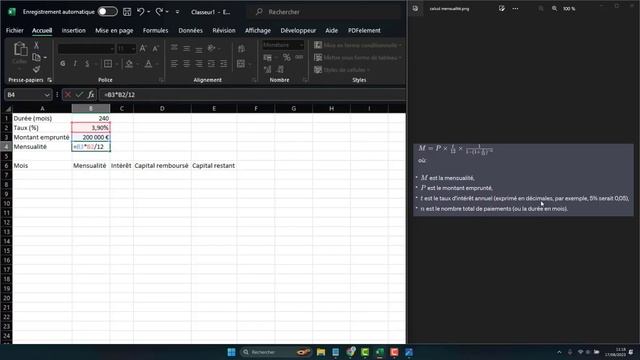 Construire son tableau d'amortissement avec Excel (crédit immobilier) смотреть онлайн
