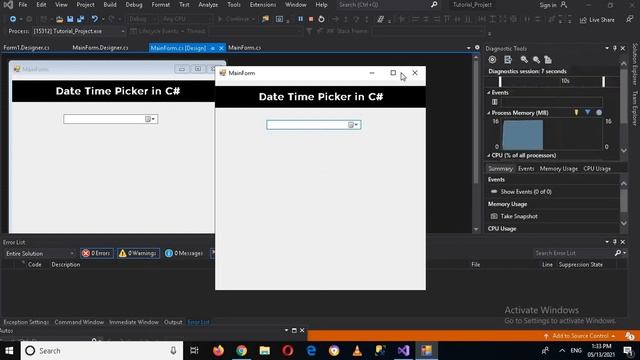 DateTimePicker In C# - C# DateTimePicker Control - How to use DateTimePicker in C# visual studio смотреть онлайн