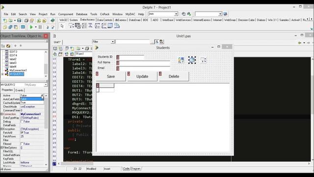 Delphi 7 MySQL - Connect MySQL with Delphi [Part 3] смотреть онлайн