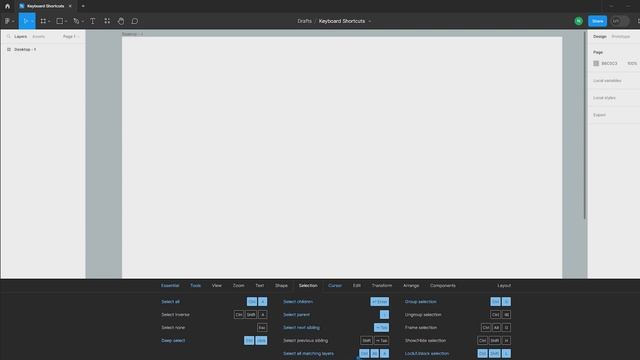 Figma Keyboard Shortcuts | Figma Tutorial смотреть онлайн
