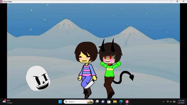Grab The Knife // Undertale Gacha meme // Chara and Frisk смотреть онлайн