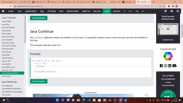 (java fundamentals 004 (Break,continue,Nested loop смотреть онлайн