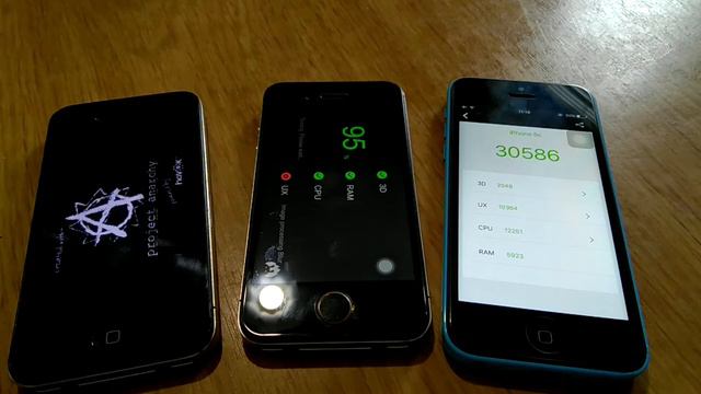 Iphone 4 iphone 4s iphone 5c test, antutu benchmark, ram test смотреть онлайн